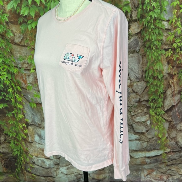 VINEYARD VINES Pink Long Sleeve Graphic Tee, M - Picture 4 of 8